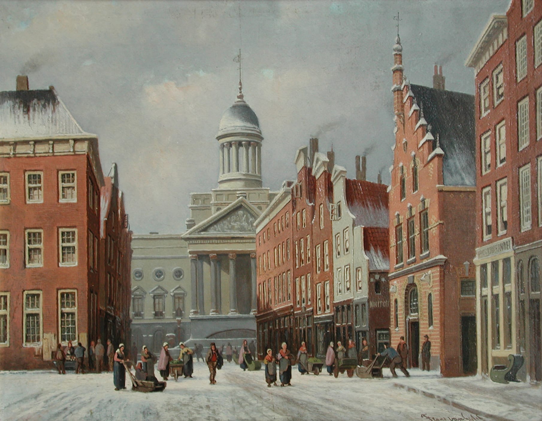 Town hall at the Kaasmarkt, Frans van Gulik